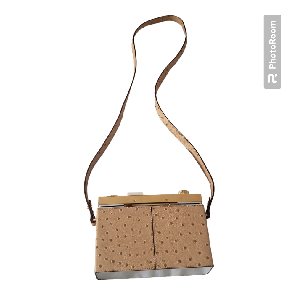Charlotte olympia nostalgia camera clutch bag novelty Ostrich print effect - Picture 3 of 8